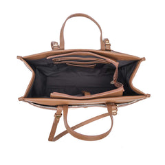 MADY Mocha Women’s Structured Tote Handbag