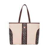 Mady Verona Women’s Premium Canvas & PU Leather Tote Bag – Spacious Handbag