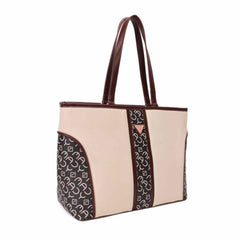 Mady Verona Women’s Premium Canvas & PU Leather Tote Bag – Spacious Handbag