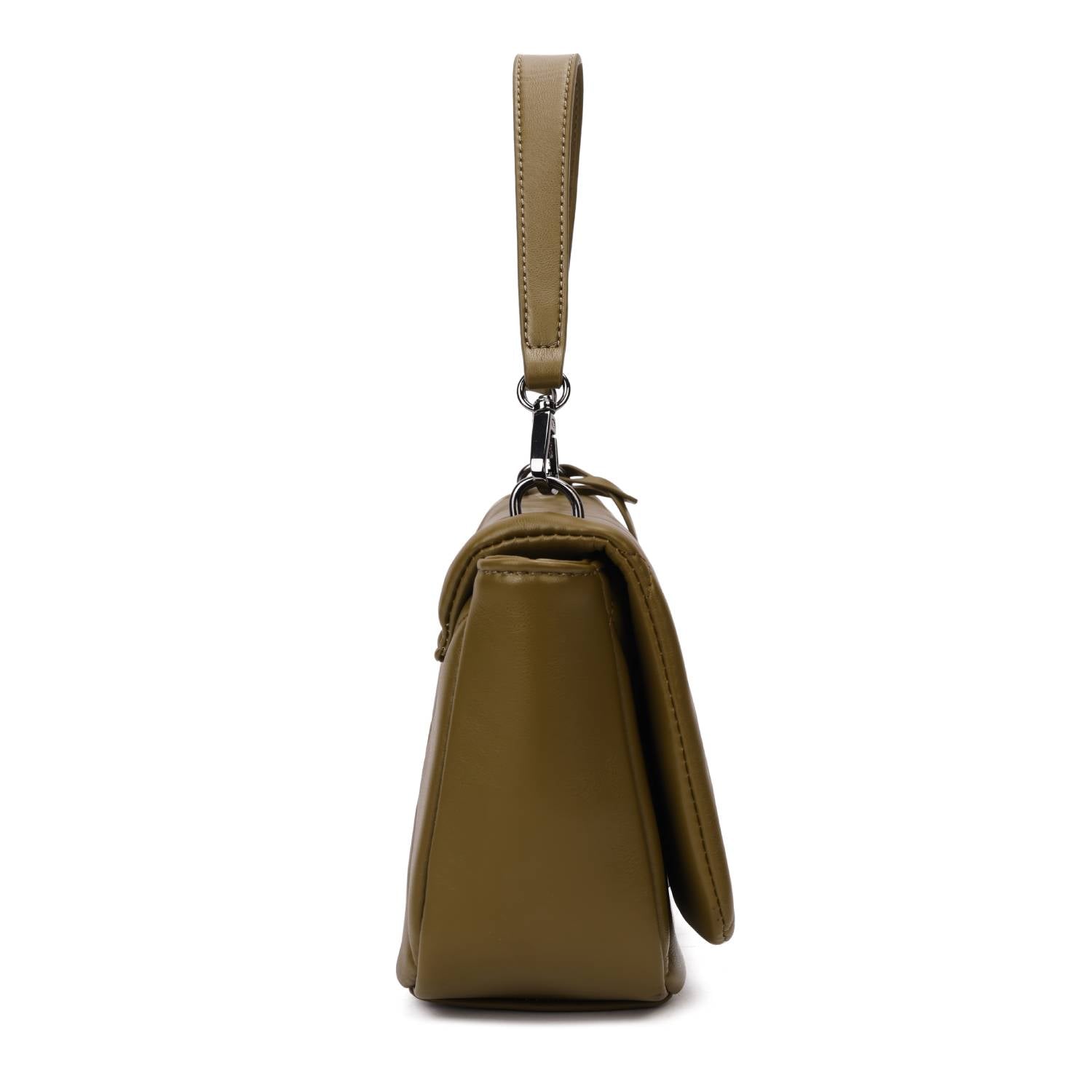 Medium Wax Leather Hobo - Terracotta
