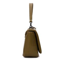 Medium Wax Leather Hobo - Terracotta