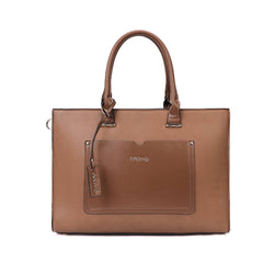 Medium Croco Franzy Leather Satchel - Frost