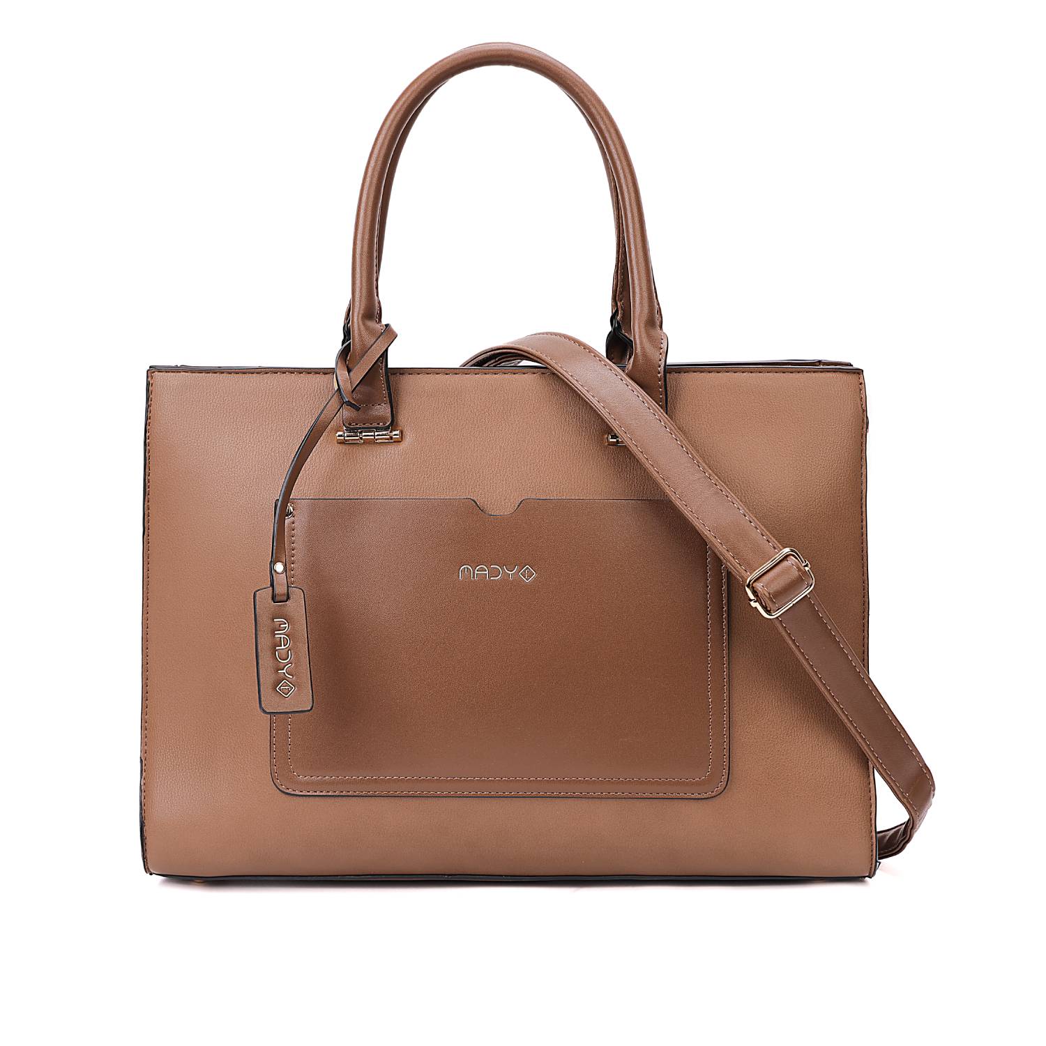Medium Croco Franzy Leather Satchel - Frost