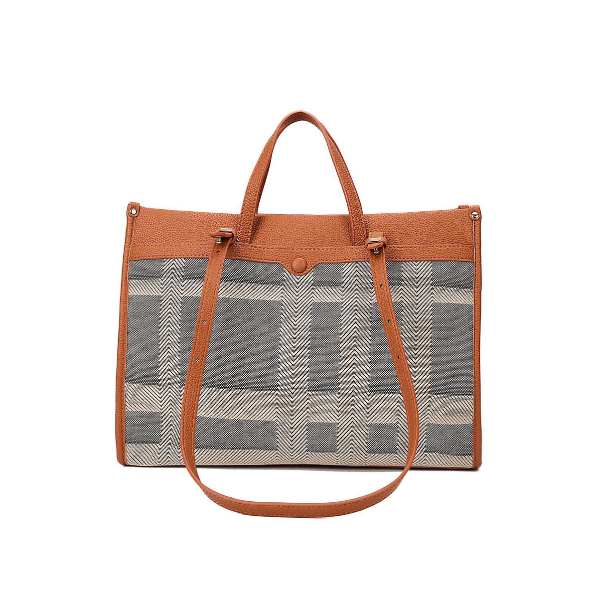 MADY Mocha Women’s Structured Tote Handbag