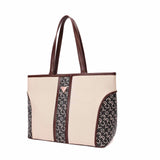 Mady Verona Women’s Premium Canvas & PU Leather Tote Bag – Spacious Handbag